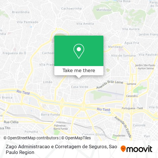 Zago Administracao e Corretagem de Seguros map