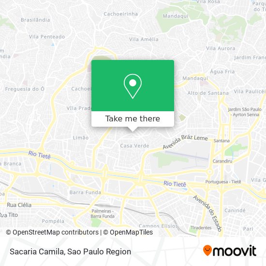 Sacaria Camila map