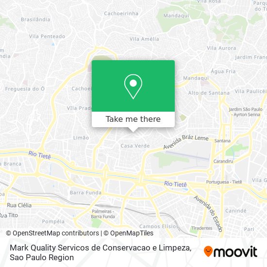 Mark Quality Servicos de Conservacao e Limpeza map