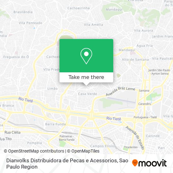 Dianvolks Distribuidora de Pecas e Acessorios map