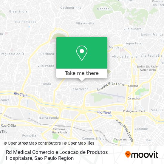 Rd Medical Comercio e Locacao de Produtos Hospitalare map