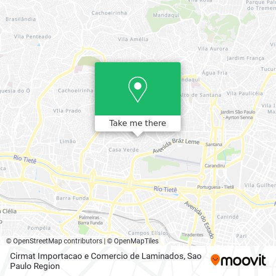 Cirmat Importacao e Comercio de Laminados map