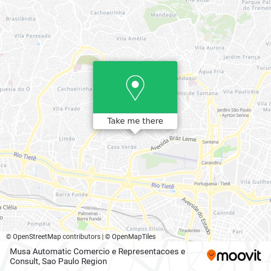 Mapa Musa Automatic Comercio e Representacoes e Consult