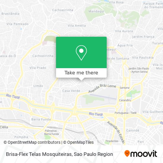 Mapa Brisa-Flex Telas Mosquiteiras