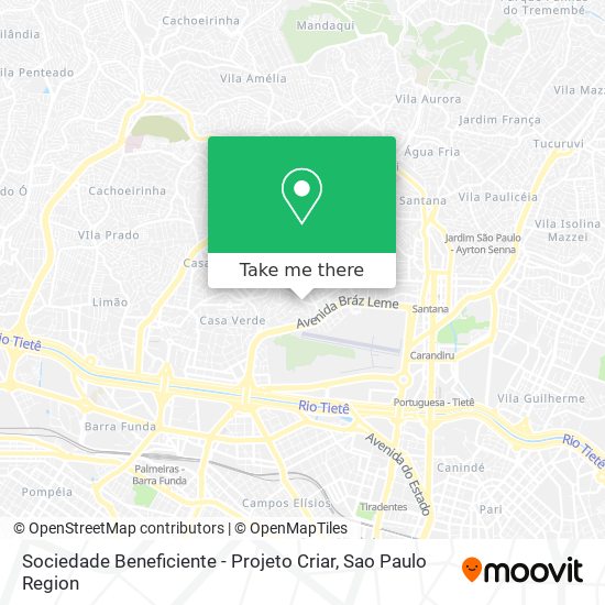 Sociedade Beneficiente - Projeto Criar map