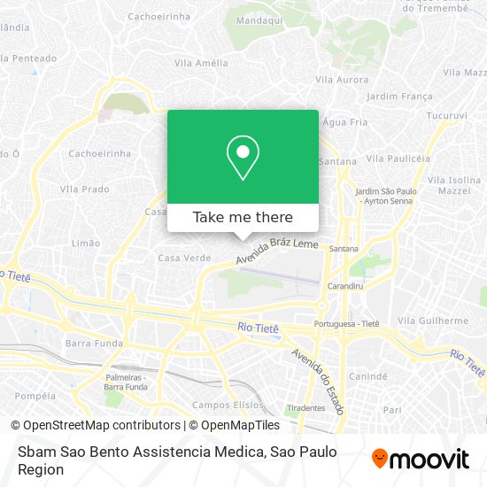 Mapa Sbam Sao Bento Assistencia Medica