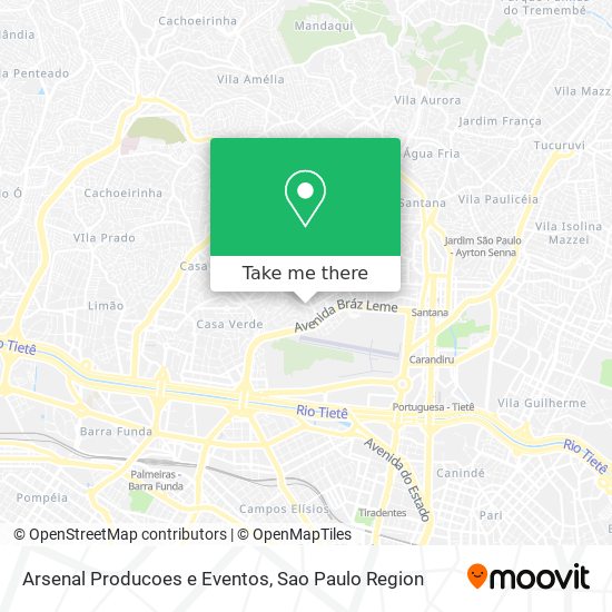Mapa Arsenal Producoes e Eventos