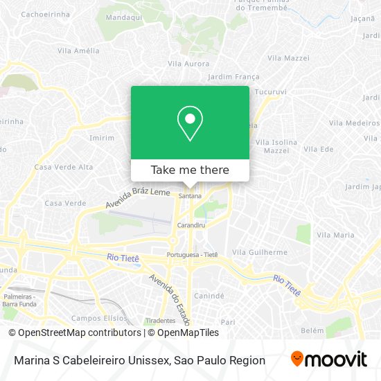 Mapa Marina S Cabeleireiro Unissex