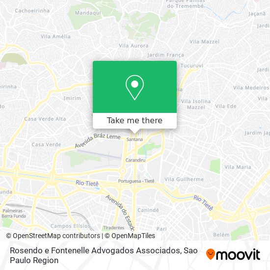 Mapa Rosendo e Fontenelle Advogados Associados