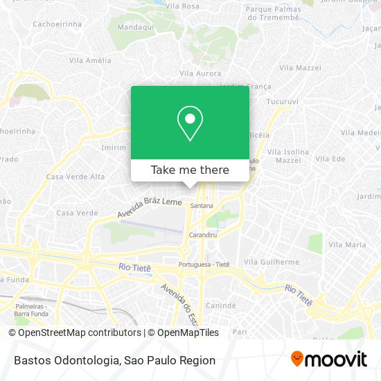 Bastos Odontologia map