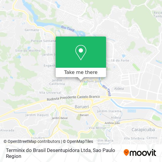 Terminix do Brasil Desentupidora Ltda map