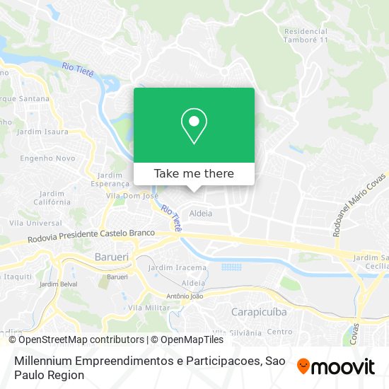 Millennium Empreendimentos e Participacoes map