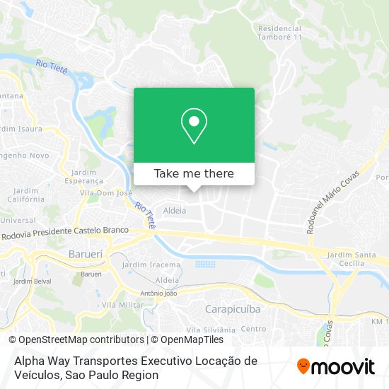 Alpha Way Transportes Executivo Locação de Veículos map