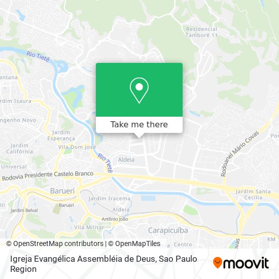 Mapa Igreja Evangélica Assembléia de Deus