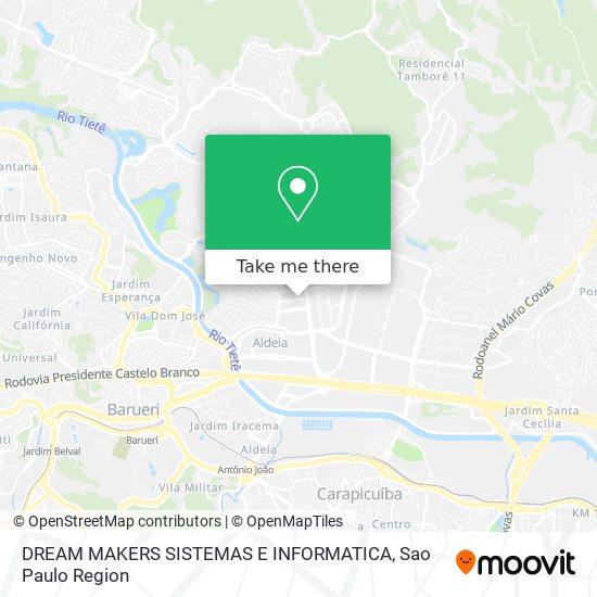 Mapa DREAM MAKERS SISTEMAS E INFORMATICA