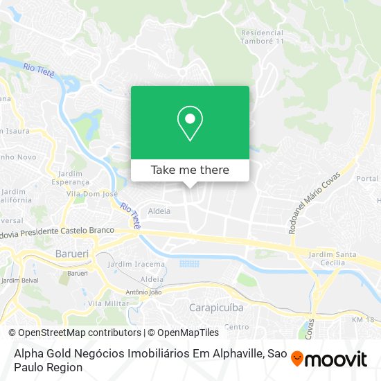 Alpha Gold Negócios Imobiliários Em Alphaville map