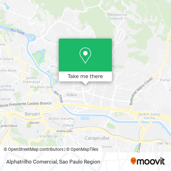 Alphatrilho Comercial map