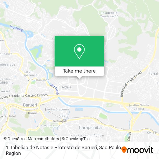 1 Tabelião de Notas e Protesto de Barueri map