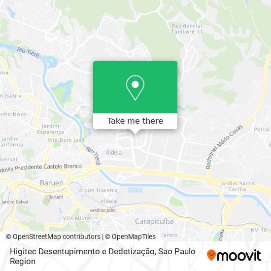 Higitec Desentupimento e Dedetização map