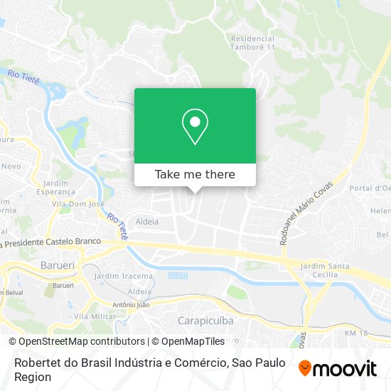 Mapa Robertet do Brasil Indústria e Comércio