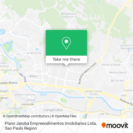 Plano Jatobá Empreendimentos Imobiliarios Ltda map
