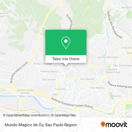 Mundo Magico de Óz map