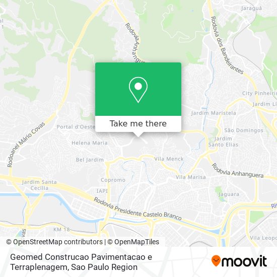 Geomed Construcao Pavimentacao e Terraplenagem map