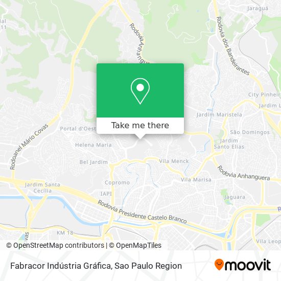 Fabracor Indústria Gráfica map