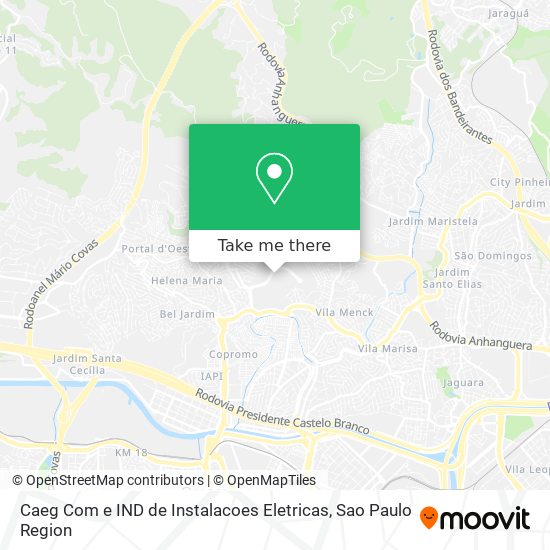 Caeg Com e IND de Instalacoes Eletricas map