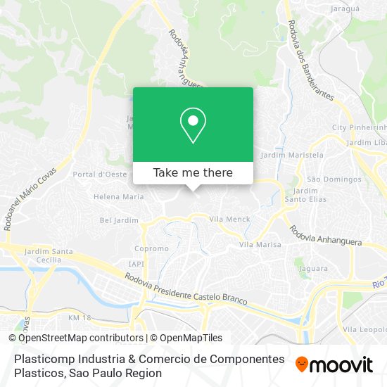 Plasticomp Industria & Comercio de Componentes Plasticos map