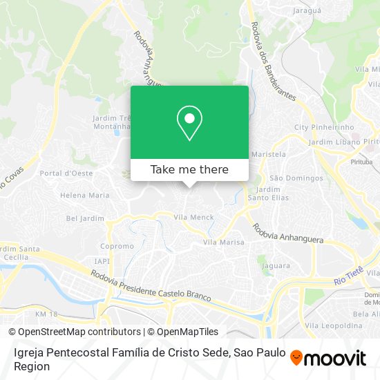 Igreja Pentecostal Família de Cristo Sede map