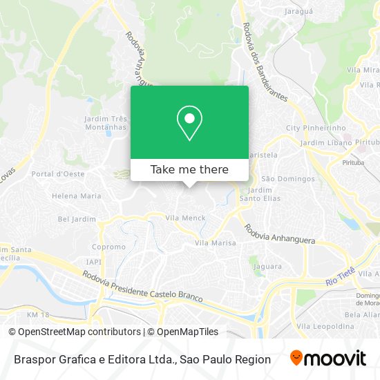Braspor Grafica e Editora Ltda. map