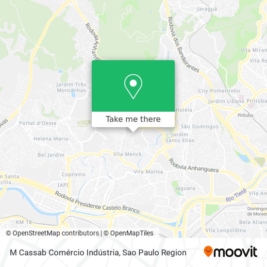 M Cassab Comércio Indústria map