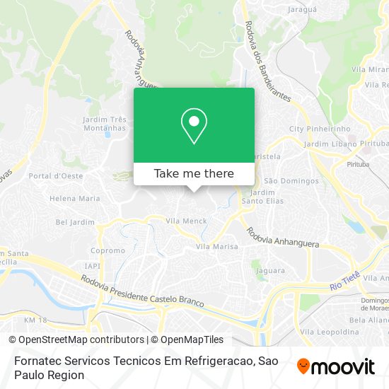 Fornatec Servicos Tecnicos Em Refrigeracao map