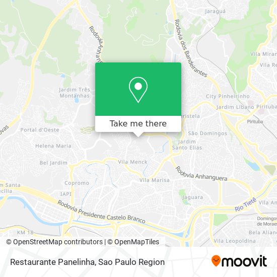 Mapa Restaurante Panelinha