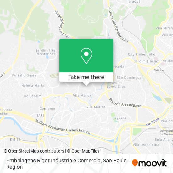 Embalagens Rigor Industria e Comercio map