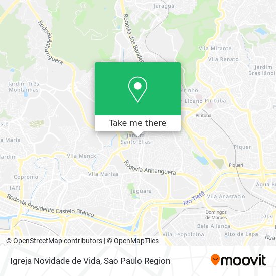 Igreja Novidade de Vida map