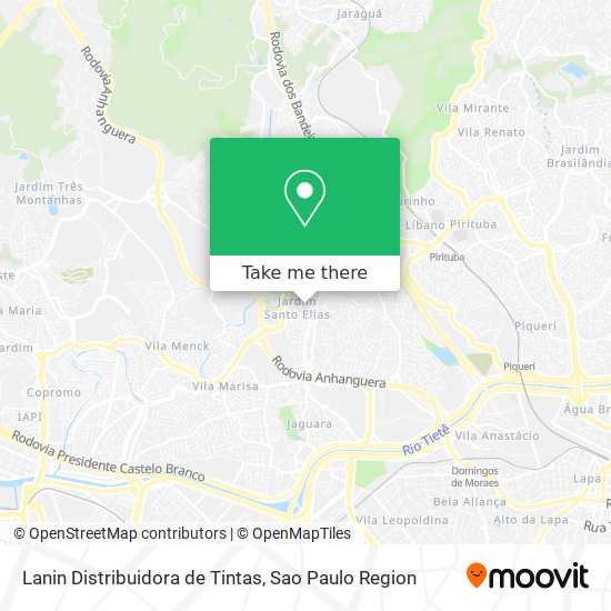 Lanin Distribuidora de Tintas map