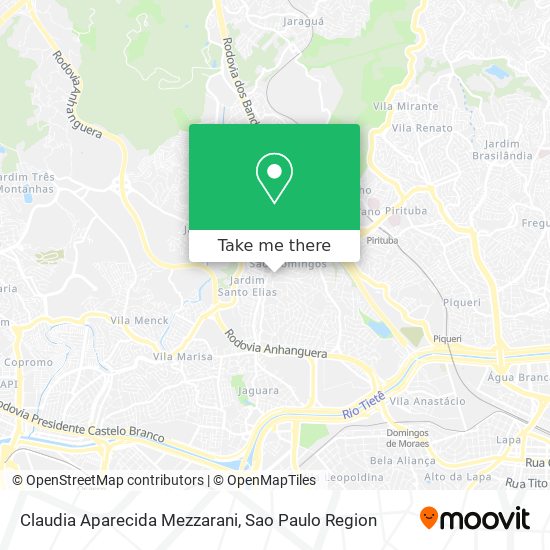 Claudia Aparecida Mezzarani map