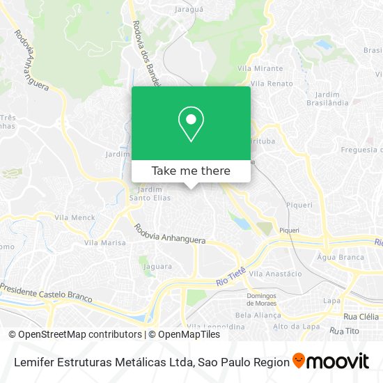 Lemifer Estruturas Metálicas Ltda map