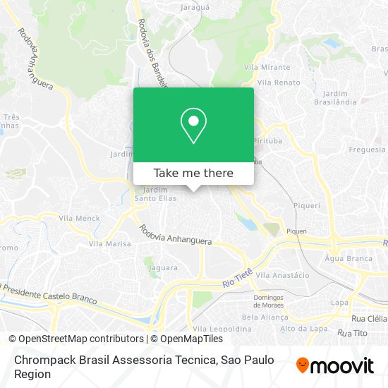 Mapa Chrompack Brasil Assessoria Tecnica