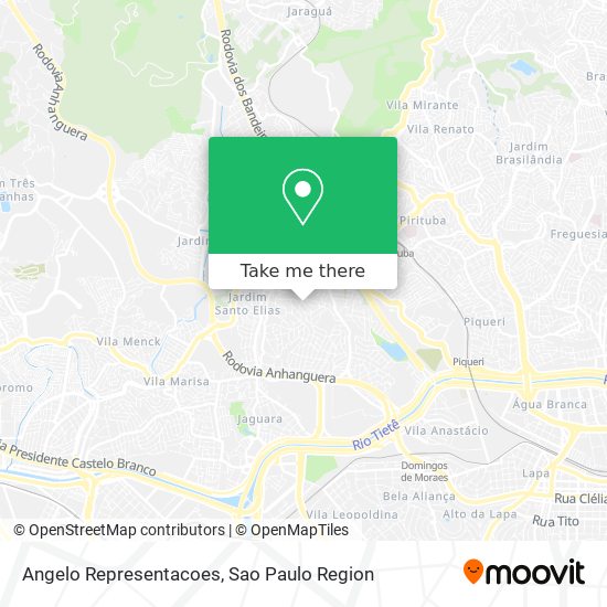 Mapa Angelo Representacoes