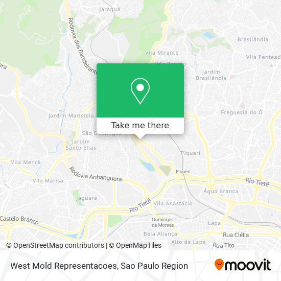 West Mold Representacoes map