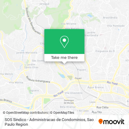 Mapa SOS Sindico - Administracao de Condominios