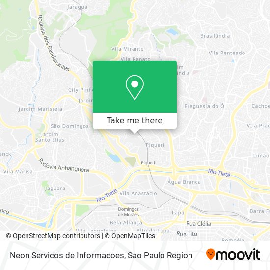 Mapa Neon Servicos de Informacoes