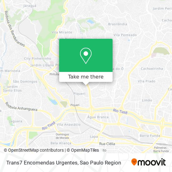 Trans7 Encomendas Urgentes map
