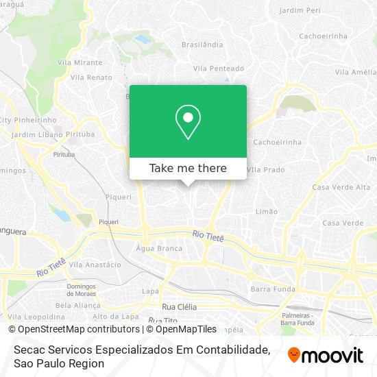 Mapa Secac Servicos Especializados Em Contabilidade