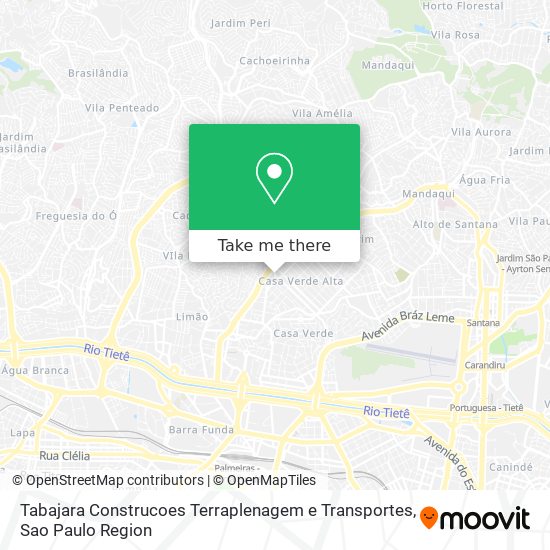 Tabajara Construcoes Terraplenagem e Transportes map