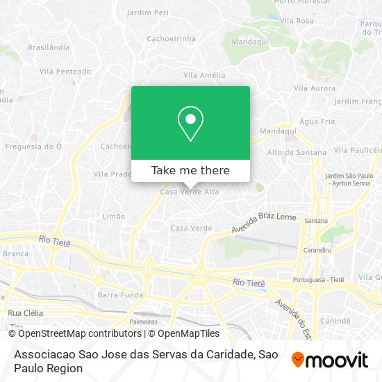 Associacao Sao Jose das Servas da Caridade map