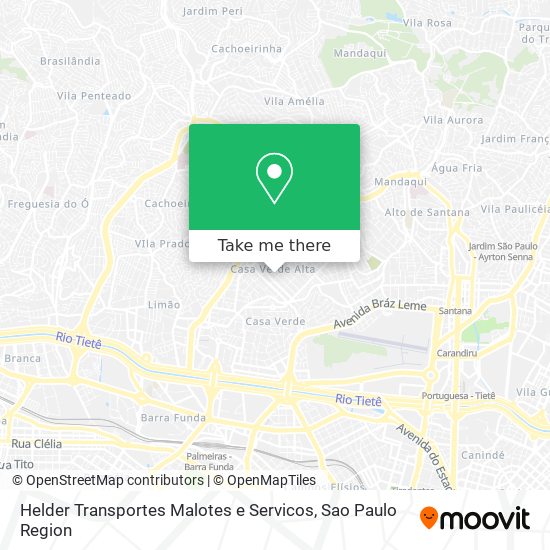 Mapa Helder Transportes Malotes e Servicos